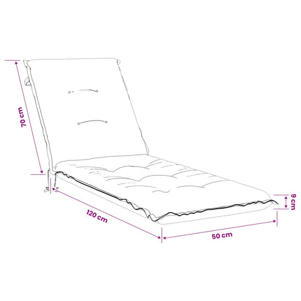 Solseng Pude GEMERT 100% polyester Lyserød 190 x 50 x 9 cm