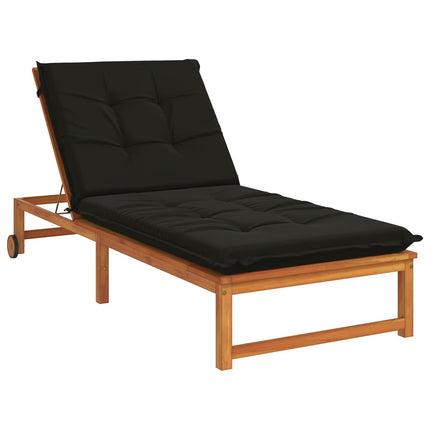 Solseng Pude GEMERT 100% polyester Sort 190 x 70 x 9 cm