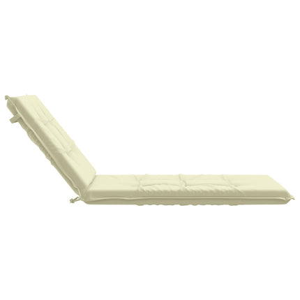 Solseng Pude GEMERT 100% polyester Cremefarvet 190 x 70 x 9 cm