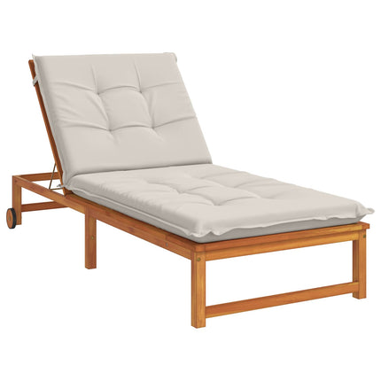 Solseng Pude GEMERT 100% polyester Hvid 190 x 80 x 9 cm