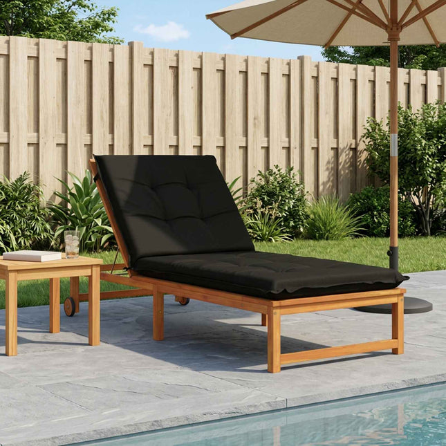 Solseng Pude GEMERT 100% polyester Sort 190 x 80 x 9 cm