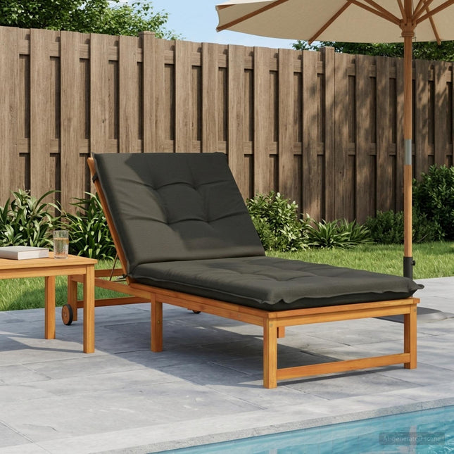 Solseng Pude GEMERT 100% polyester Antracit 190 x 80 x 9 cm