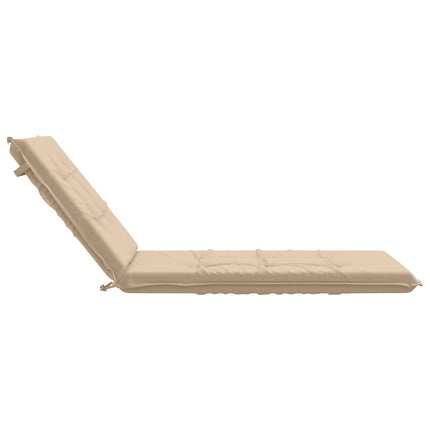 Solseng Pude GEMERT 100% polyester Cremefarvet 190 x 80 x 9 cm