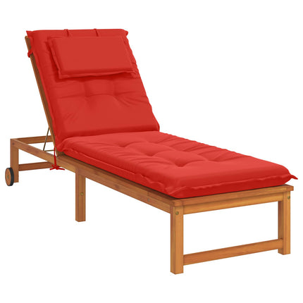 Solseng Pude GEMERT 100% polyester Rød 190 x 50 x 9 cm