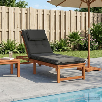 Solseng Pude GEMERT 100% polyester Antracit 190 x 60 x 9 cm