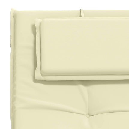 Solseng Pude GEMERT 100% polyester Cremefarvet 190 x 60 x 9 cm