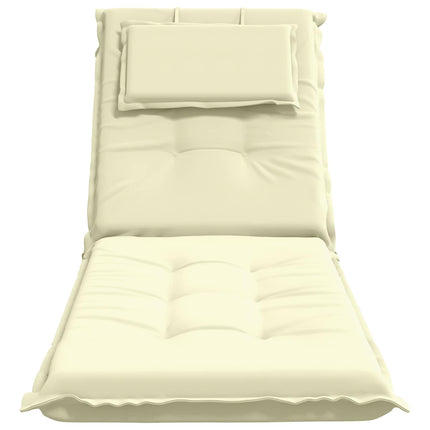 Solseng Pude GEMERT 100% polyester Cremefarvet 190 x 60 x 9 cm