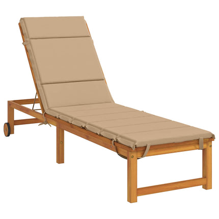 Solseng Pude GEMERT 100% polyester Sandfarvet 200 x 50 x 3 cm