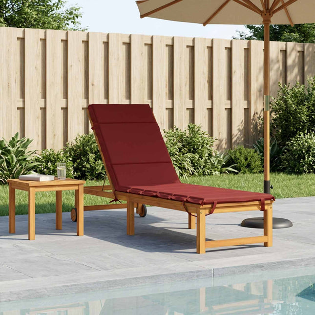 Solseng Pude GEMERT 100% polyester Vinrød 200 x 50 x 3 cm