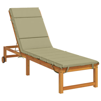 Solseng Pude GEMERT 100% polyester Lys grøn 200 x 60 x 3 cm