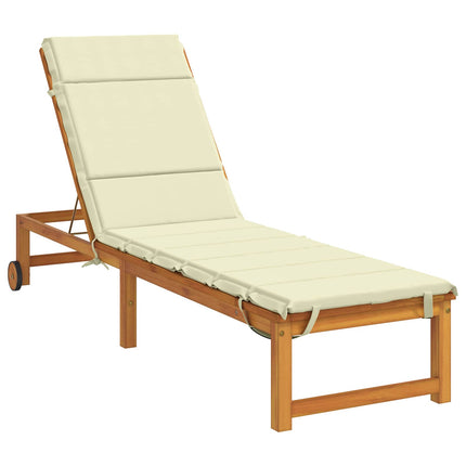 Solseng Pude GEMERT 100% polyester Cremefarvet 200 x 60 x 3 cm