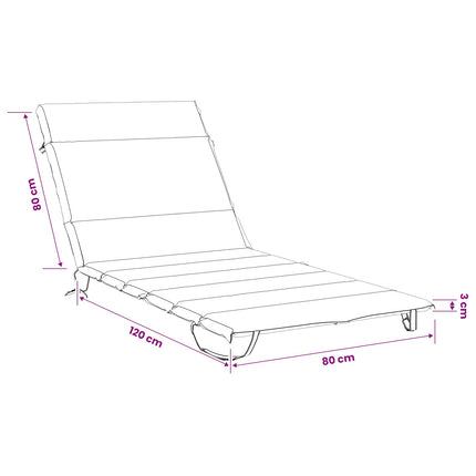 Solseng Pude GEMERT 100% polyester Kongelig blå 200 x 80 x 3 cm