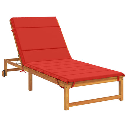 Solseng Pude GEMERT 100% polyester Rød 200 x 80 x 3 cm