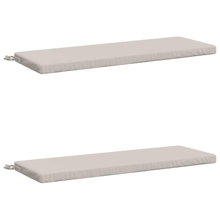 2-delt bænkepude SOEST 2 stk. 100% polyester Hvid