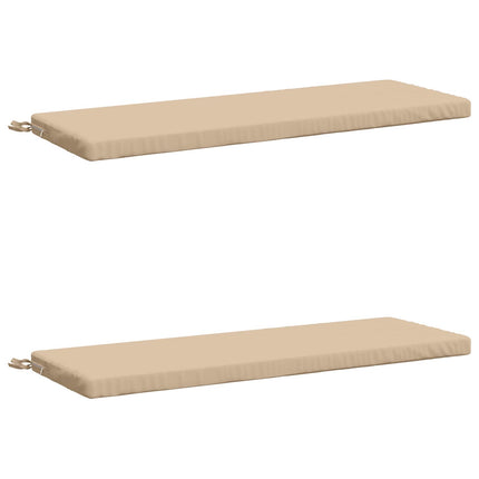 2-delt bænkepude SOEST 2 stk. 100% polyester Cremefarvet