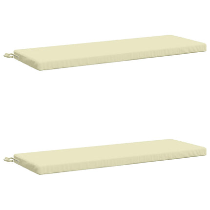 2-delt bænkepude SOEST 2 stk. 100% polyester Cremefarvet