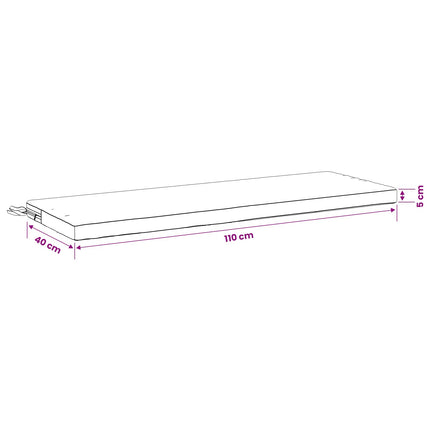 2-delt bænkepude SOEST 2 stk. 100% polyester Cremefarvet