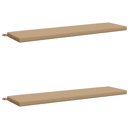 2-delt bænkepude SOEST 2 stk. 100% polyester Sandfarvet
