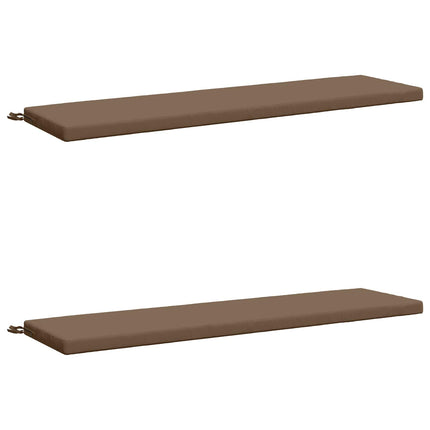 2-delt bænkepude SOEST 2 stk. 100% polyester Gråbrun