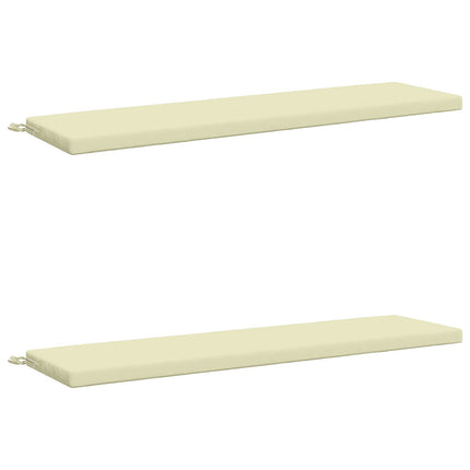 2-delt bænkepude SOEST 2 stk. 100% polyester Cremefarvet
