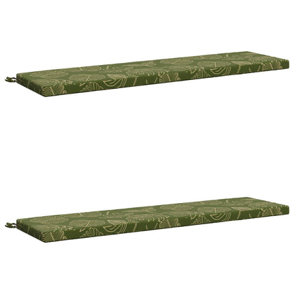 2-delt bænkepude SOEST 2 stk. 100% polyester Bladdesign