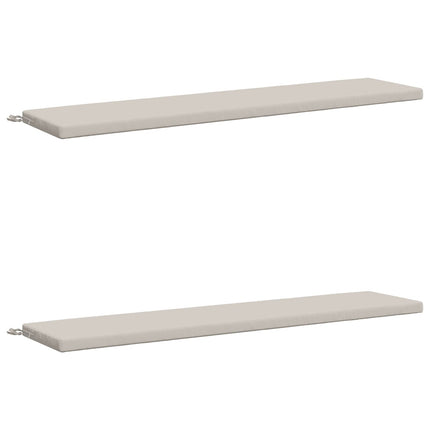 2-delt bænkepude SOEST 2 stk. 100% polyester Hvid