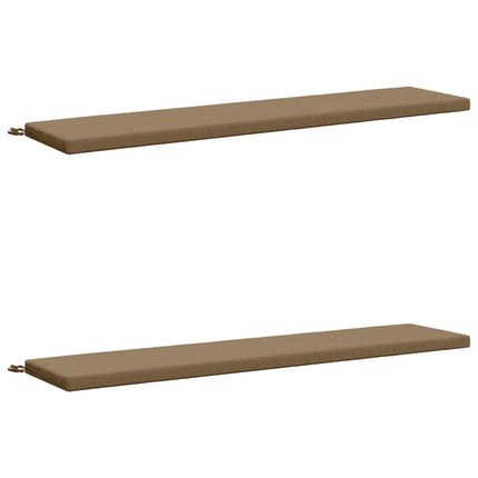 2-delt bænkepude SOEST 2 stk. 100% polyester Gråbrun