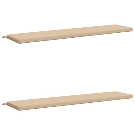 2-delt bænkepude SOEST 2 stk. 100% polyester Cremefarvet