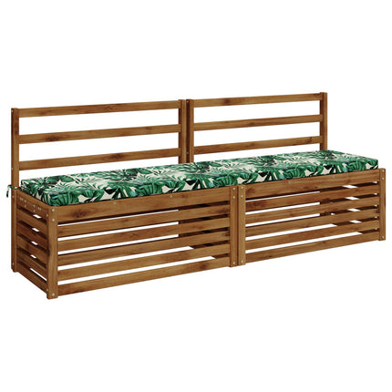 Bænkpude SOEST 100% polyester Bladmønster 180 x 40 x 5 cm