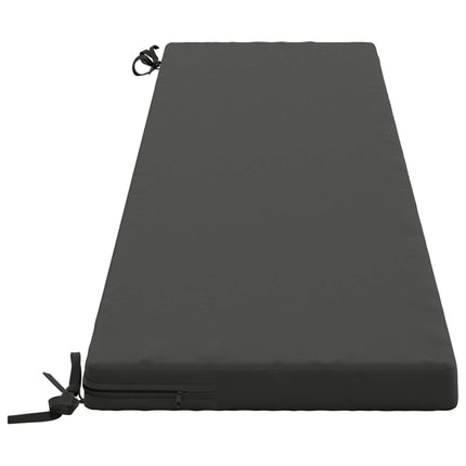 Bænkpude SOEST 100% polyester Antracit 200 x 40 x 5 cm