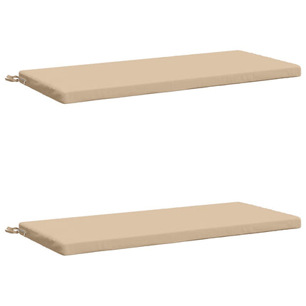 2-delt bænkepude SOEST 2 stk. 100% polyester Cremefarvet
