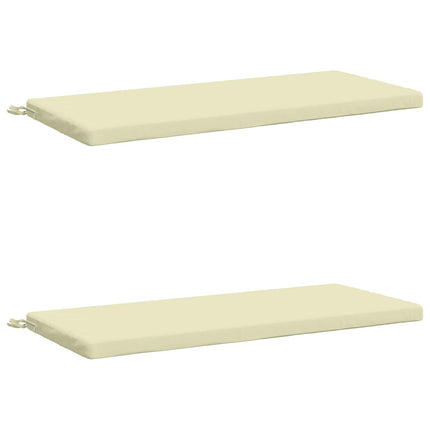 2-delt bænkepude SOEST 2 stk. 100% polyester Cremefarvet