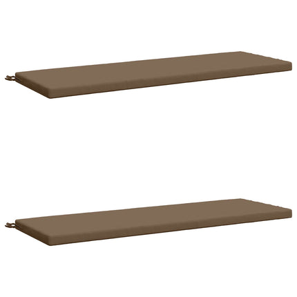 2-delt bænkepude SOEST 2 stk. 100% polyester Gråbrun