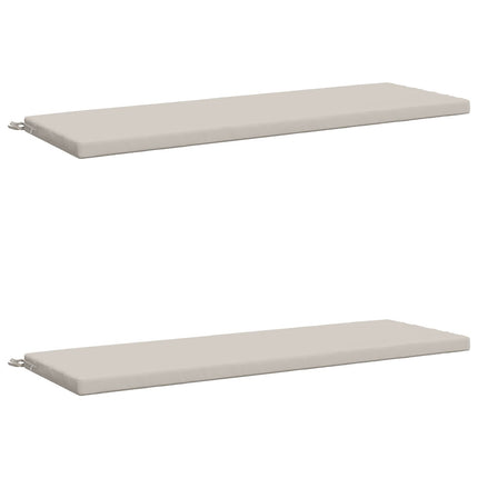 2-delt bænkepude SOEST 2 stk. 100% polyester Hvid
