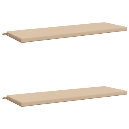 2-delt bænkepude SOEST 2 stk. 100% polyester Cremefarvet