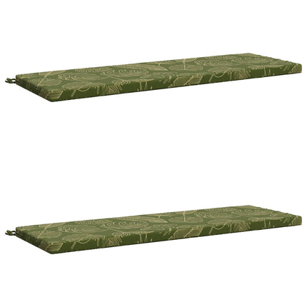 2-delt bænkepude SOEST 2 stk. 100% polyester Bladdesign