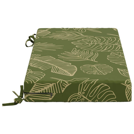 Bænkpude SOEST 100% polyester Bladdesign 60 x 40 x 8 cm