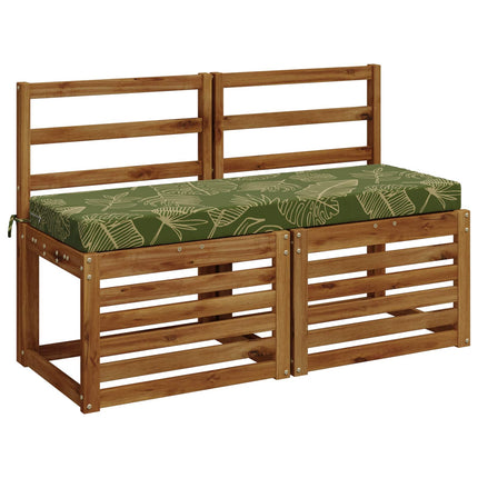 Bænkpude SOEST 100% polyester Bladdesign 100 x 40 x 8 cm