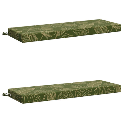 2-delt bænkepude SOEST 2 stk. 100% polyester Bladdesign