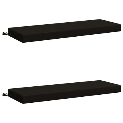 2-delt bænkepude SOEST 2 stk. 100% polyester Sort