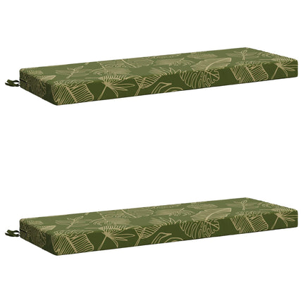 2-delt bænkepude SOEST 2 stk. 100% polyester Bladdesign