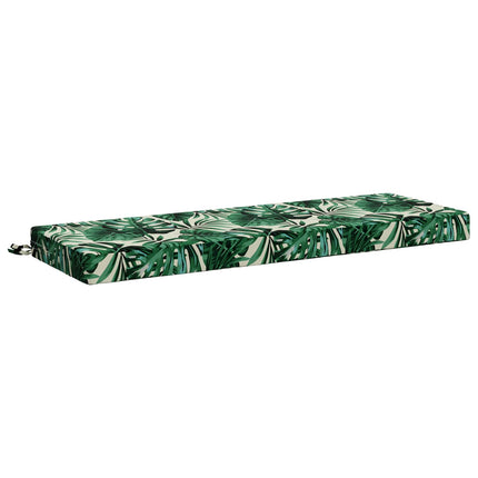Bænkpude SOEST 100% polyester Bladmønster 120 x 40 x 8 cm