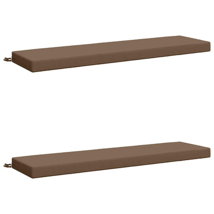 2-delt bænkepude SOEST 2 stk. 100% polyester Gråbrun