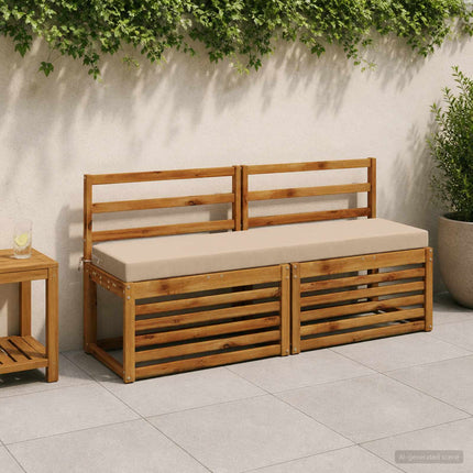 Bænkpude SOEST 100% polyester Sandfarvet 150 x 40 x 8 cm