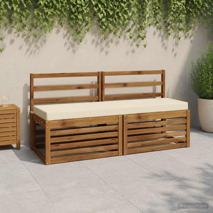 Bænkpude SOEST 100% polyester Cremefarvet 160 x 40 x 8 cm