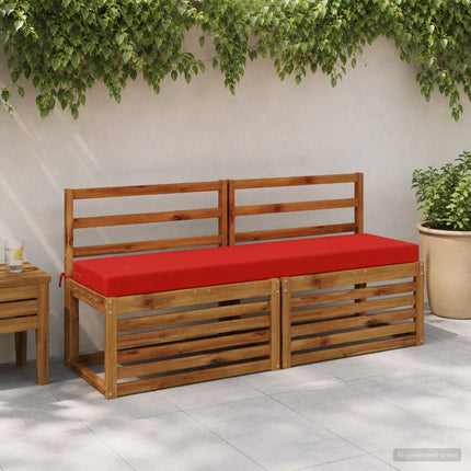 Bænkpude SOEST 100% polyester Rød 150 x 40 x 8 cm