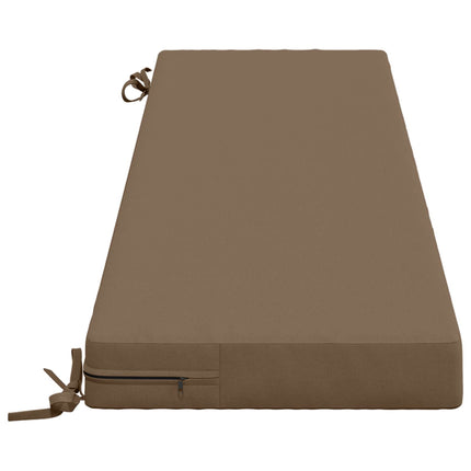 2-delt bænkepude SOEST 2 stk. 100% polyester Gråbrun