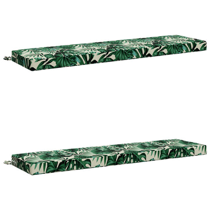 2-delt bænkepude SOEST 2 stk. 100% polyester Bladmønster