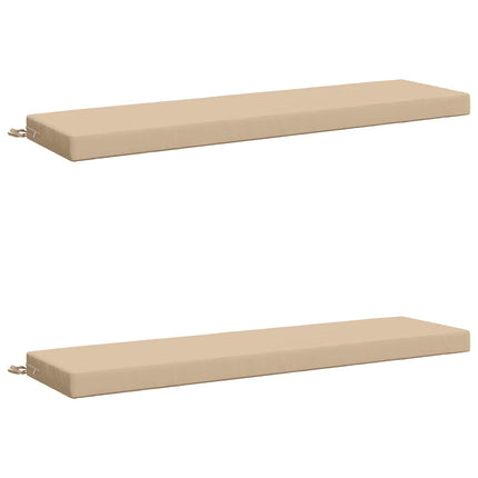2-delt bænkepude SOEST 2 stk. 100% polyester Cremefarvet