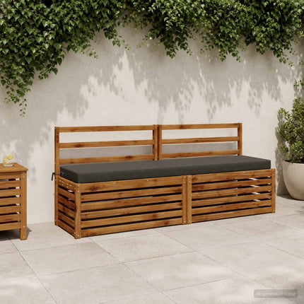 Bænkpude SOEST 100% polyester Antracit 180 x 40 x 8 cm